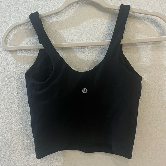 Lululemon Align Tank Top Size 2 Black Removable pads included - Picture 5 of 9
